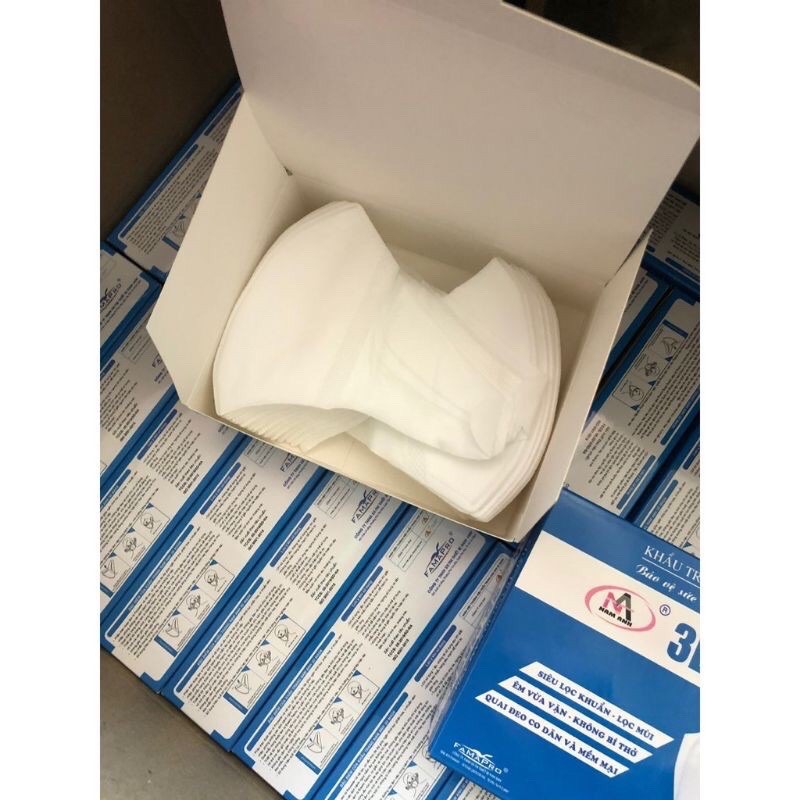 KHẨU TRANG 3D CÔNG NGHỆ NHẬT KHẨU TRANG 3 LỚP ÊM DỊU KHI MANG DÀNH CHO DA NHẬY CẢM HỘP 50 CÁI | BigBuy360 - bigbuy360.vn