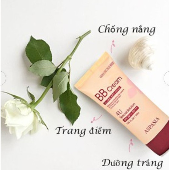 Kem nền chống nắng Aspasia 4U special B.B Solution Cream Spf50 pa+++