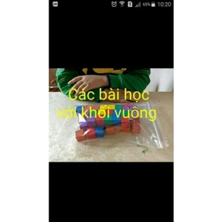 50 khối vuông màu cube cỡ to( 2.5x2.5cm)