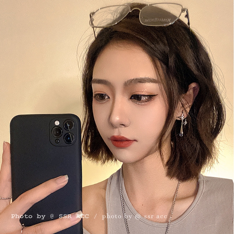 Bông Tai Ngôi Sao Đính Đá Lấp Lánh Phong Cách hip hop Hàn Quốc Cho Nam Và Nữ