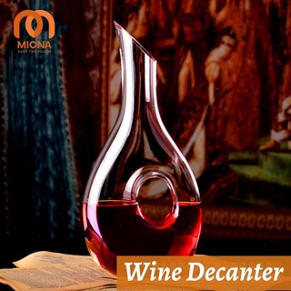 Bình thở đựng rượu vang Pha lê MIO-02, Wine Decanter cân bằng rượu vang, phong cách thưởng thức Vang thanh lịch