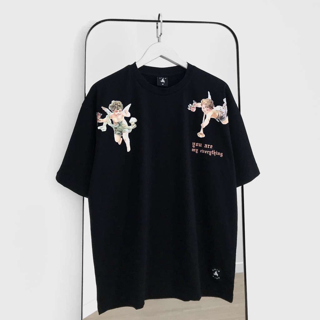 Áo Thun Oversize Cupids, Áo phông chất liệu 100% cotton co giãn 2 chiều, Local Brand ODIN CLUB