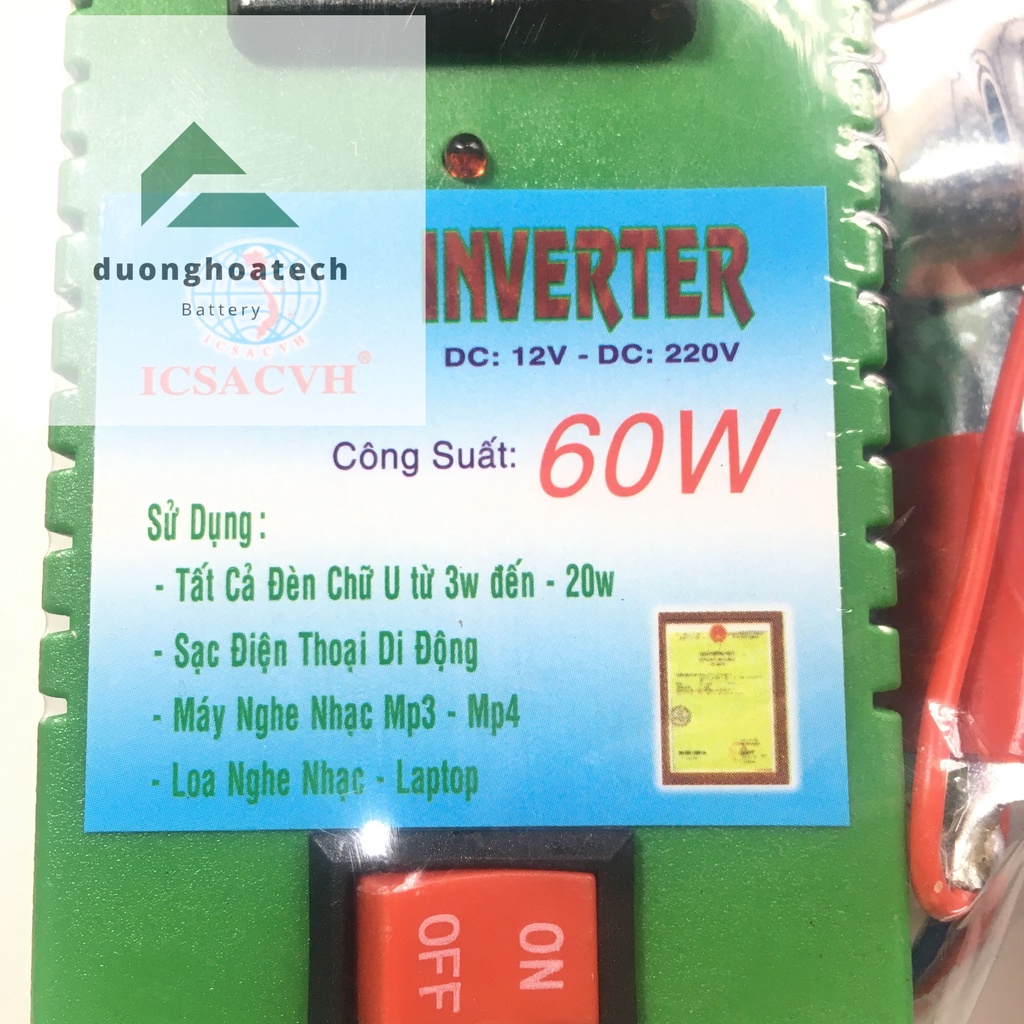 Bộ Biến Áp INVERTER 12V Sang 220V - 60W