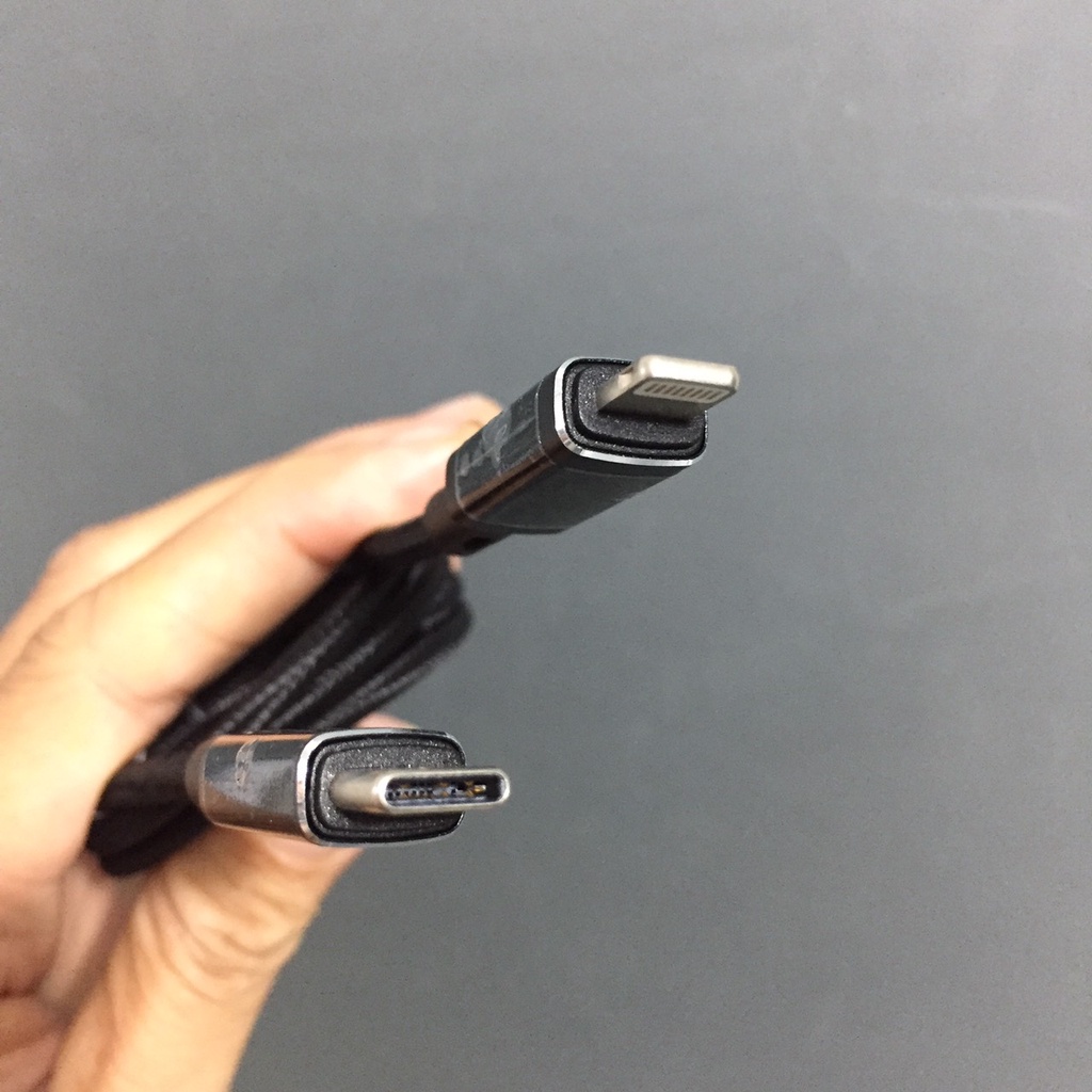 [C to L] Cáp sạc nhanh PD18W dây dù siêu bền cho ip PD18W Pisen PCL03 (1m)