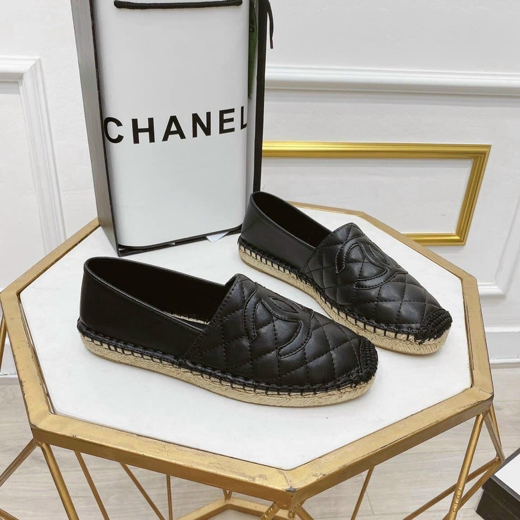 Giày slip on nữ thời trang da trần chỉ cn cao cấp