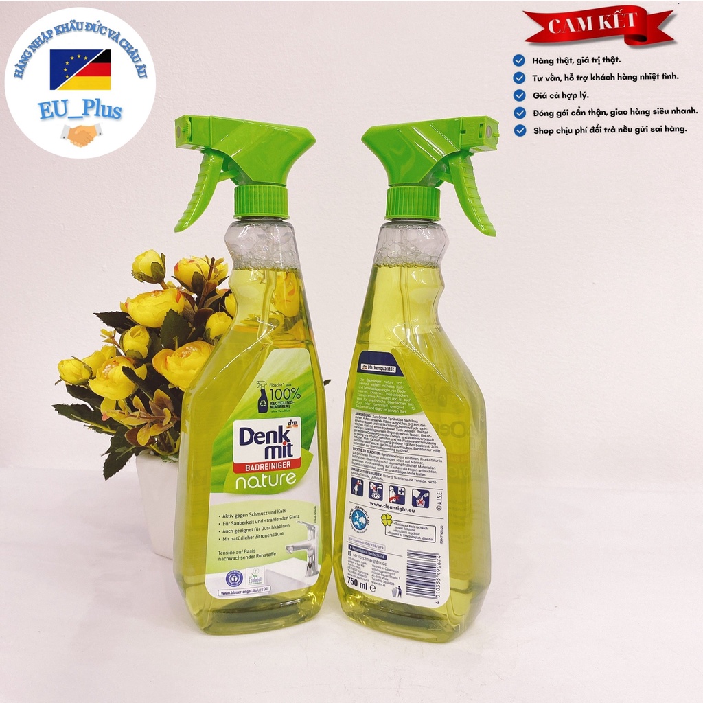 NƯỚC TẨY VỆ SINH NHÀ TẮM DENKMIT 750ML - ĐỨC