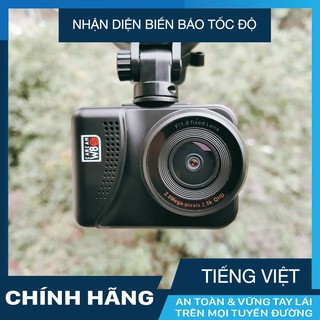 Camera hành trình ô tô W8s Carcam 4K Wifi GPS nhận diện biển báo + thẻ nhớ