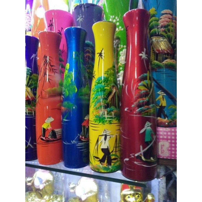 Lọ gỗ sơn mài trang trí nhà cửa