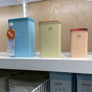 [IKEA] Set hộp sắt dựng đồ 3 màu