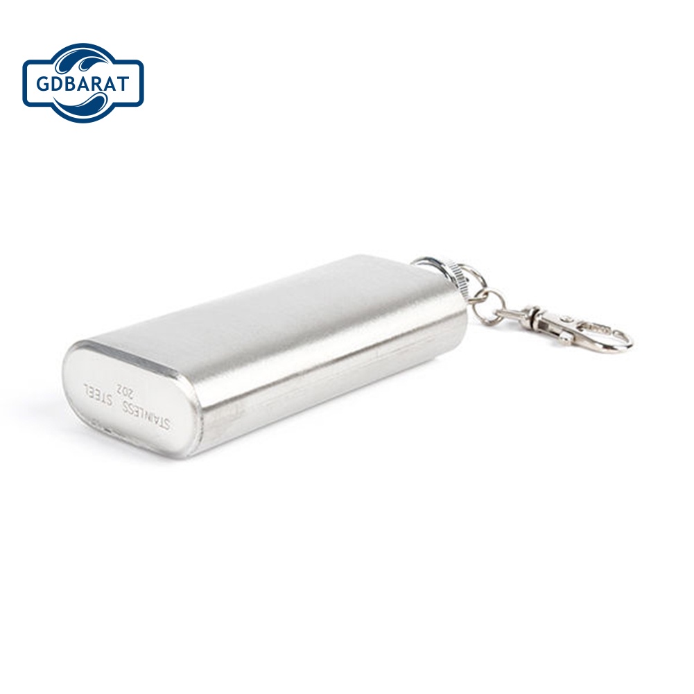 Bình Đựng Rượu Mini Bằng Thép Không Gỉ 2oz Có Nắp Vặn