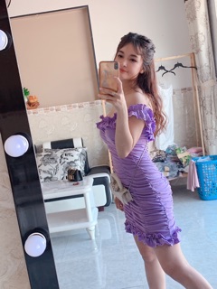 Đầm body nhúm