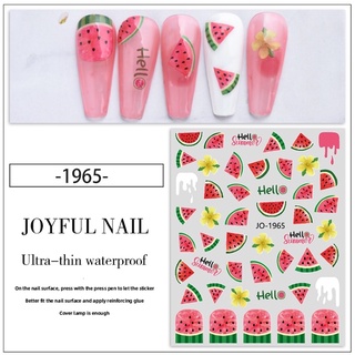 sticker dán móng tay nail 3d hoa quả mẫu mới