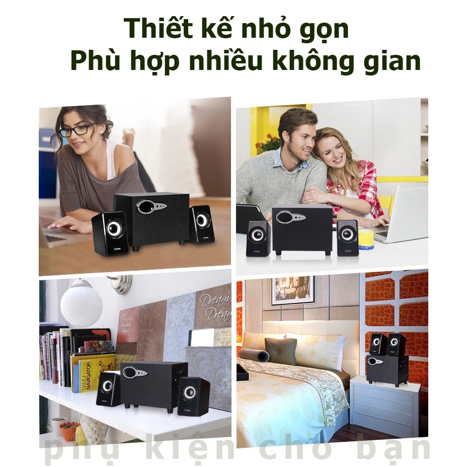 Loa Nghe Nhạc PKCB51 301 chính hãng loa Bass Có Dây Dùng Cho Máy Tính PC Và Laptop