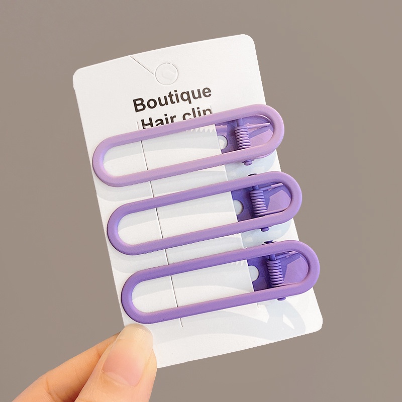 Kẹp Tóc Nữ Màu Nhám Siêu Mỏng 2022