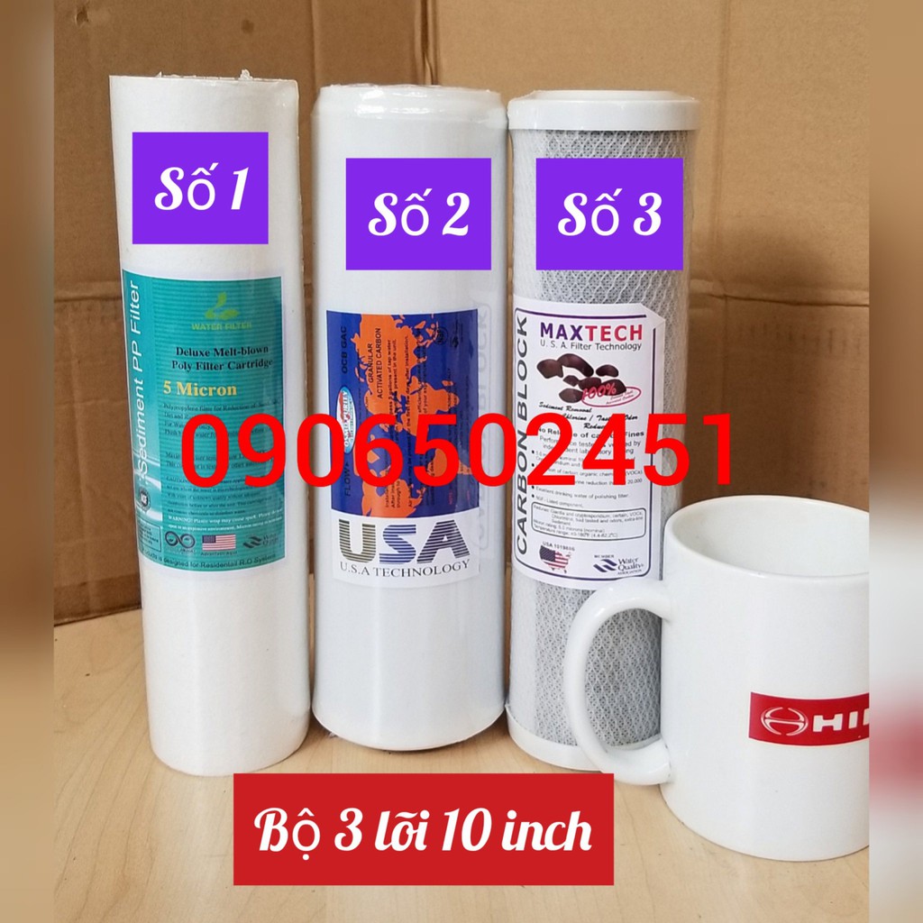 BỘ LỌC NƯỚC SINH HOẠT 3 CẤP 10INCH (30C3)