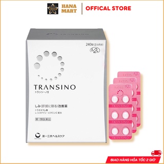Viên Uống Mờ Nám, Tàn Nhang, Làm Trắng Da Transino Whitening Nhật Bản 120 viên và 240 Viên
