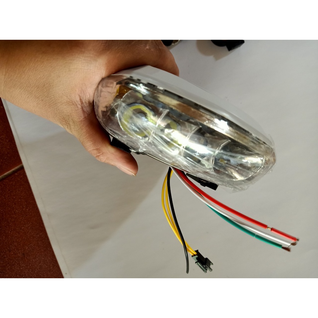 Đầu đèn loại đẹp thay thế cho xe điện loại 24v, 36v