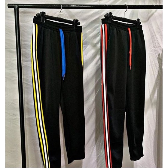 [Ảnh Thật] QUẦN UNISEX 3 LINES VÀNG X TRẮNG CHO CẢ NAM VÀ NỮ