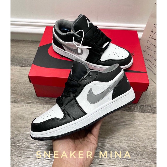 Jordan xám đen cao cấp 11 .  Giày thể thao nam nữ sneaker jd1 low full box