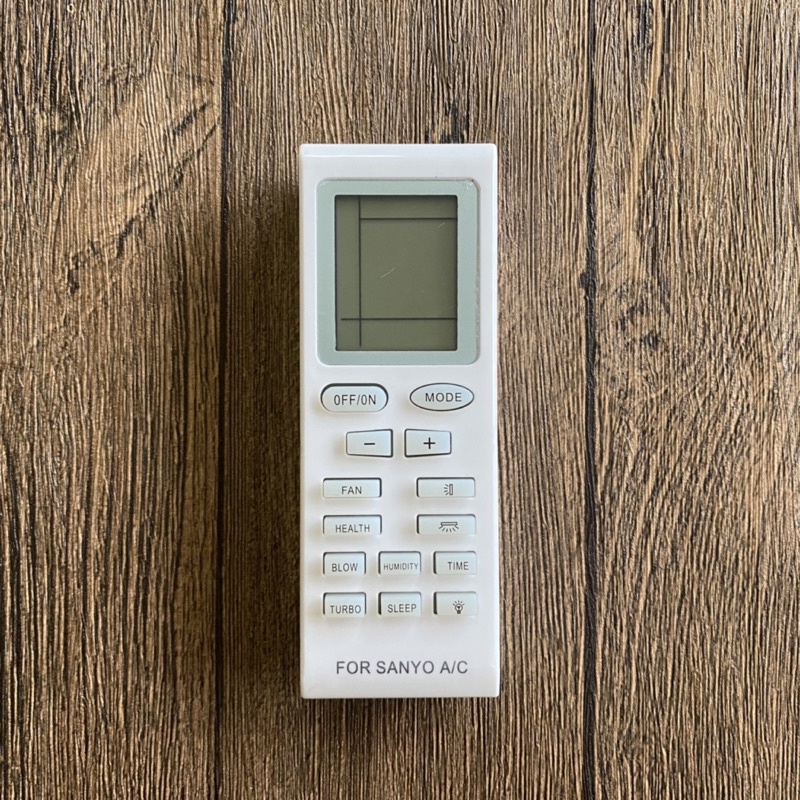 REMOTE máy lạnh SANYO viền xanh