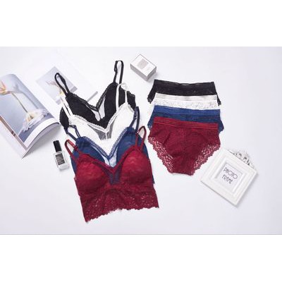 [Mã WAMST111 giảm 15k đơn 99k] Set bộ đồ lót dây đan ngực đơn