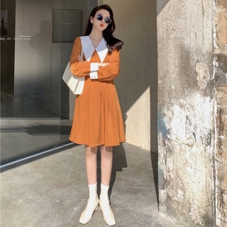Đầm suông cổ sen phồi viền size 65-95