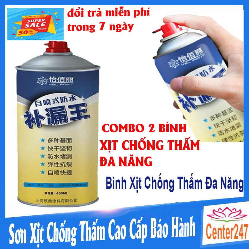 Bình xịt sơn chống thấm nước, chai xịt chống dột mái nhà, tường, ống nước...  -Hướng dẫn sử dụng :  1. Bề mặt sơn phải s