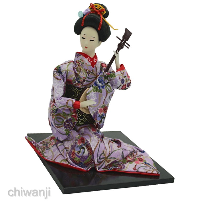 Mô Hình Búp Bê Geisha Kabuki Mặc Kimono Nhật Bản 16 '' #1