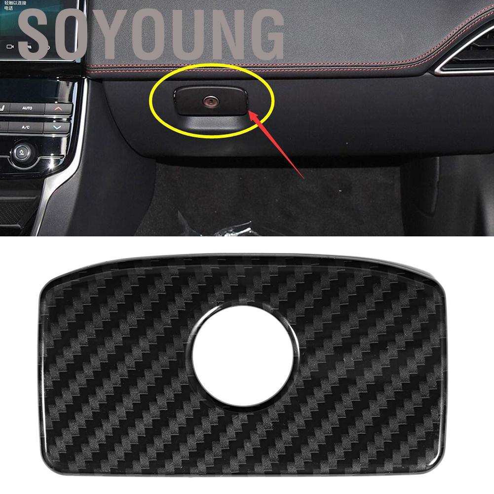 Ốp Viền Trang Trí Hộp Tỳ Tay Bằng Sợi Carbon Cho Xe Hơi 16-19 Jaguar Xe Xf F-Pace