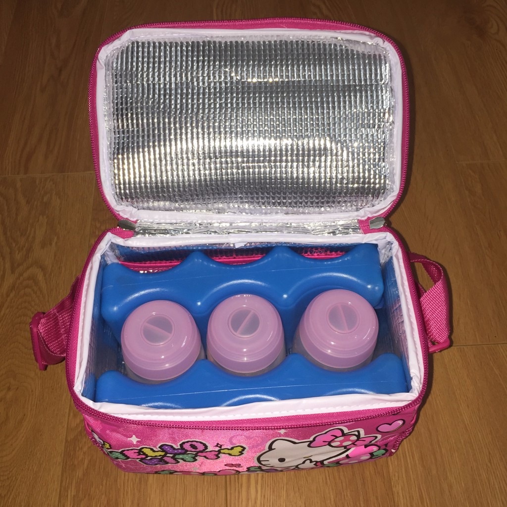 Túi giữ nhiệt doremon &amp; hellokitty hàng dày đẹp (sỉ inbox)