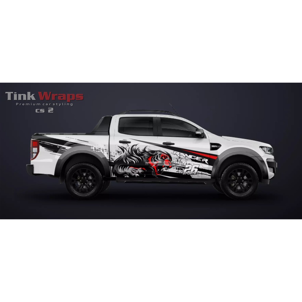 Decal bán tải - Tem Ranger Tiger