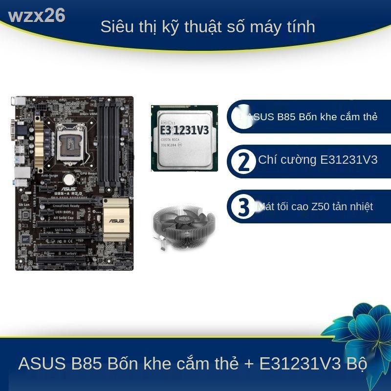 E31230V3 1231v3 Bo mạch chủ ASUS Gigabyte B85 Bộ máy tính chơi game DDR3 không có đồ họa tích hợp