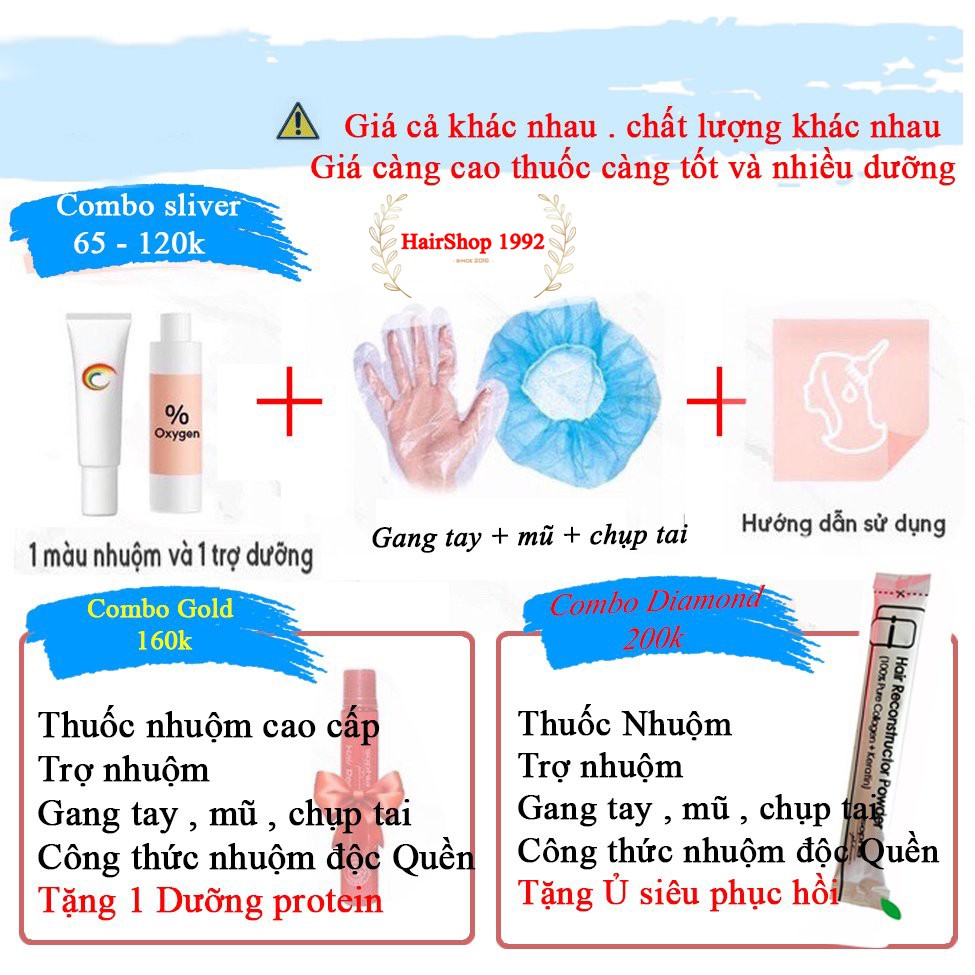 Thuốc Nhuộm Tóc Màu Đen Tím - Lên Từ Nền Tóc Đen - TẶNG TRỢ DƯỠNG