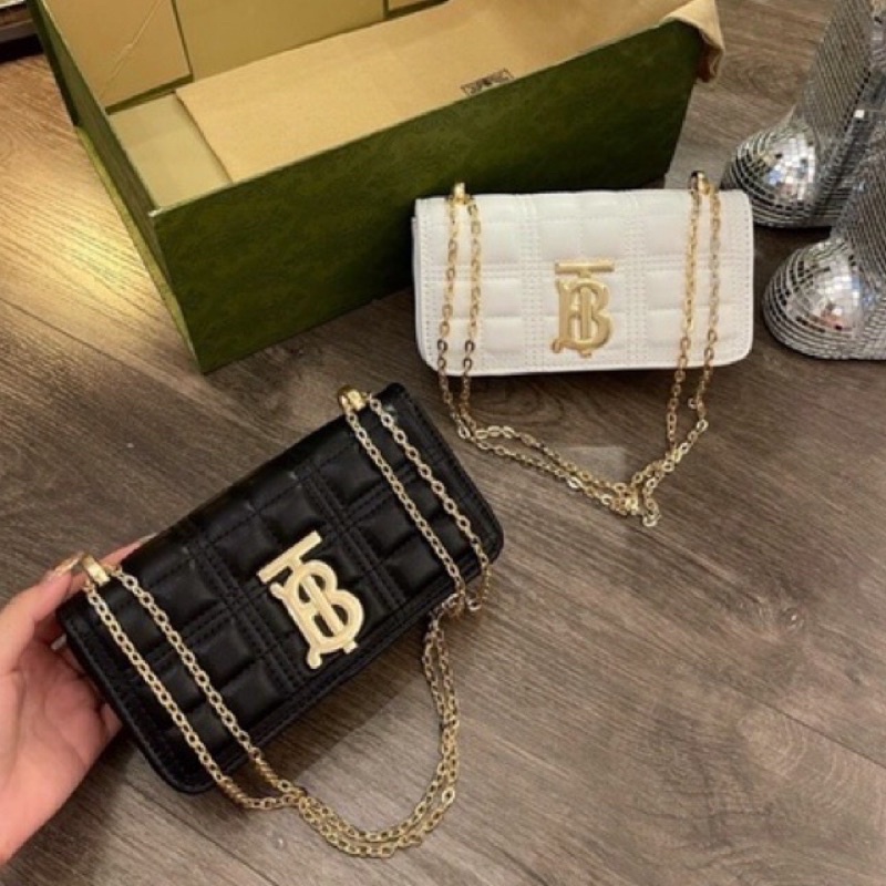 Túi xách nữ thời trang chữ B dây xích kẹp nách siêu xinh TX678