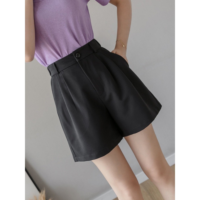 Quần đùi nữ gập gấu, quần short nữ ống rộng đẹp siêu hot, thời trang mùa hè năng động thoáng mát, TF010