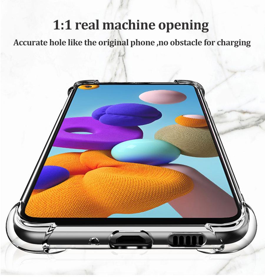 Ốp điện thoại chống sốc trong suốt cho  For SAMSUNG GALAXY M31 M21 M11