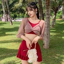 Set 3 Món Bikini Đi Biển giá rẻ nhất thị trường [ Áo Khoác + Bra + váy ] siêu dễ thương | BigBuy360 - bigbuy360.vn