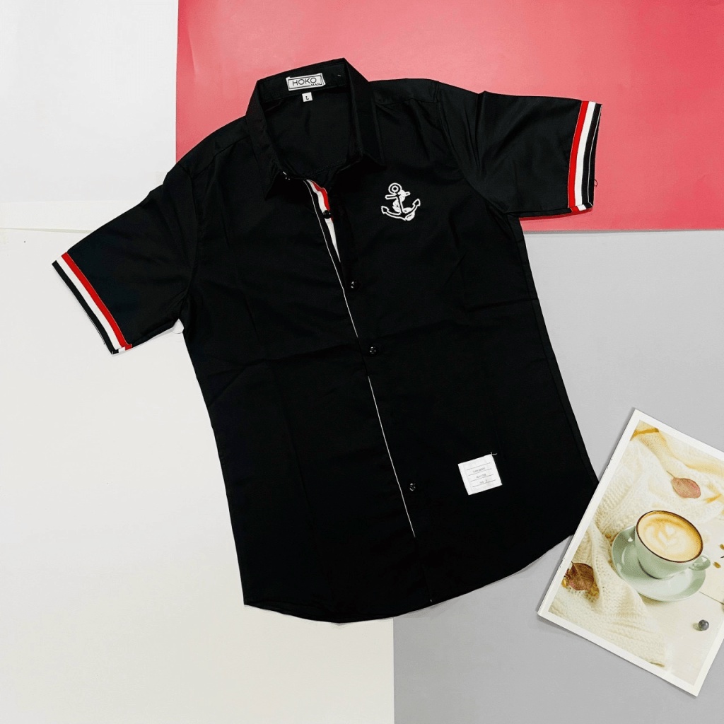 (HCM) ÁO SƠ MI NAM NGẮN TAY THỜI TRANG LUXURY ĐẲNG CẤP THỜI TRANG HÀN QUỐC - SIÊU HOT CHO CÁC BẠN TRẺ MỚI NHẤT THỊ TRƯỜN