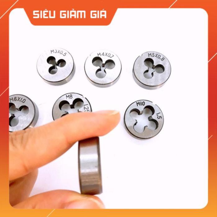 Bộ taro ren ngoài tay quay và 7 chi tiết tạo ren M3-M12 cao cấp đa năng