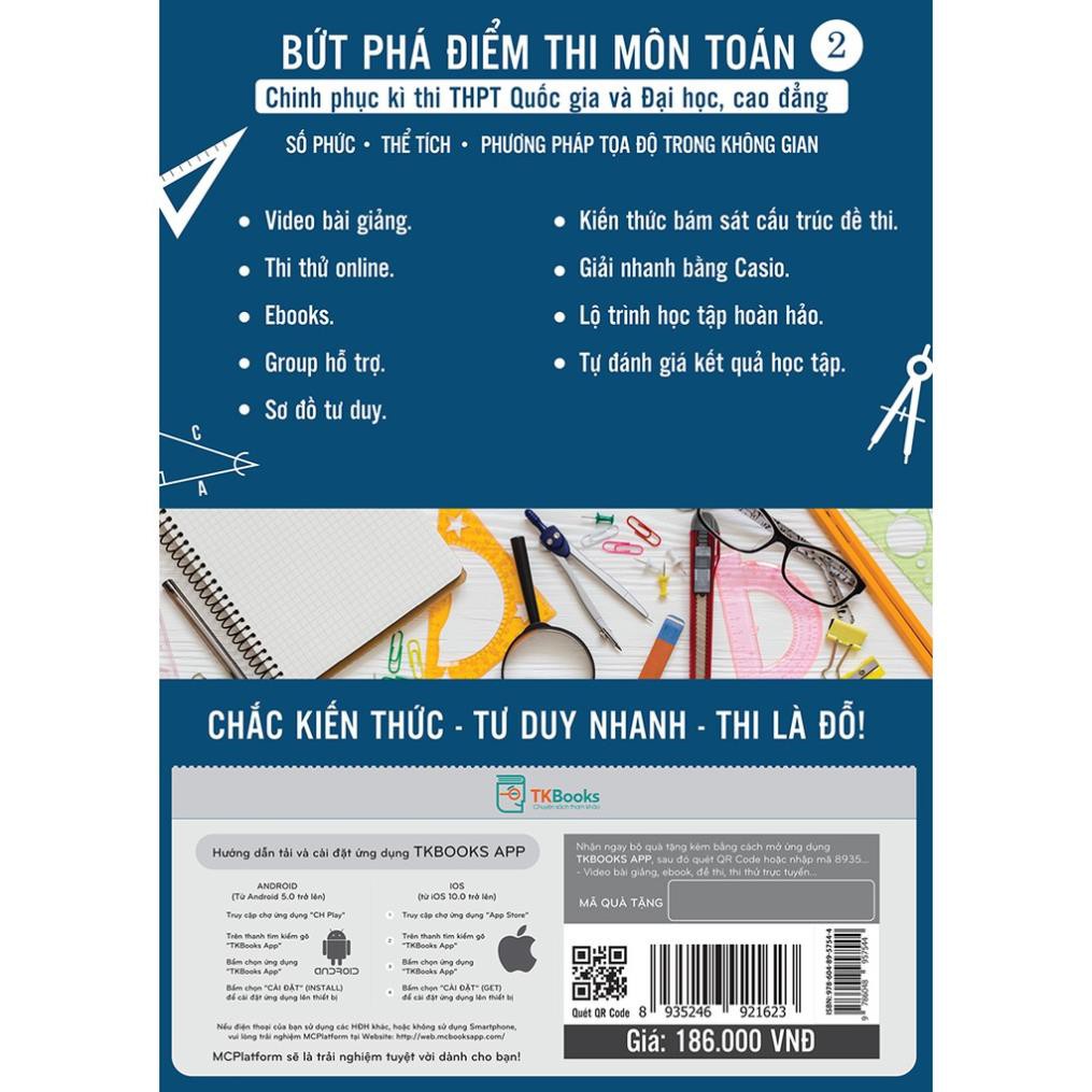 Sách - Bứt Phá Điểm Thi Môn Toán 2 – Phiên Bản Đặc Biệt 2019