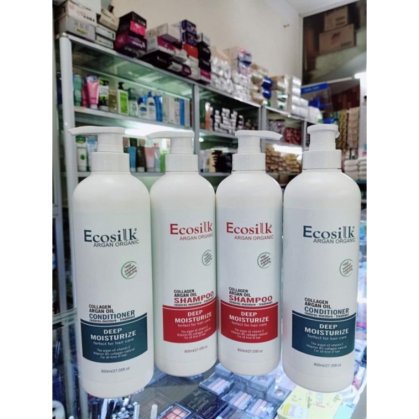 DẦU GỘI XẢ HƯƠNG NƯỚC HOA ECOSILK ORGANIC 800ML