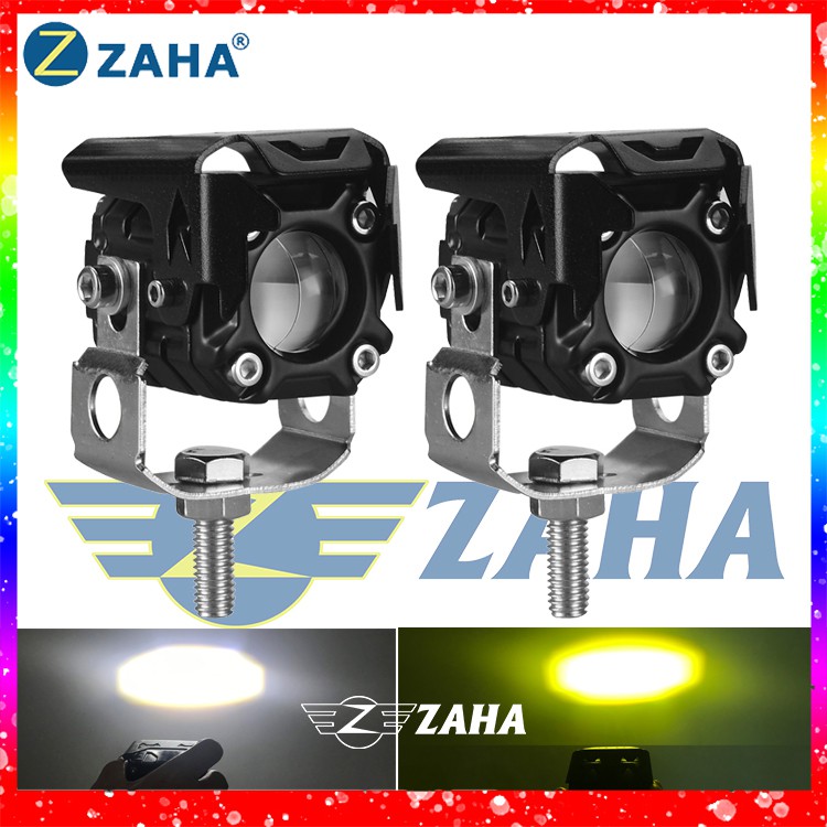 Đèn trợ sáng mini S19 S18 ZAHA 30w Pha trắng Cos vàng siêu sáng