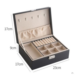 Hộp đựng đồ trang sức, phụ kiện có khóa.