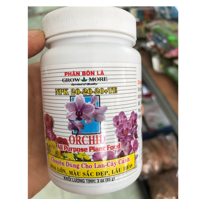 Phân bón lá ORCHIRD 20-20-20 chuyên cho hoa Lan, cây cảnh- lọ 85 gam