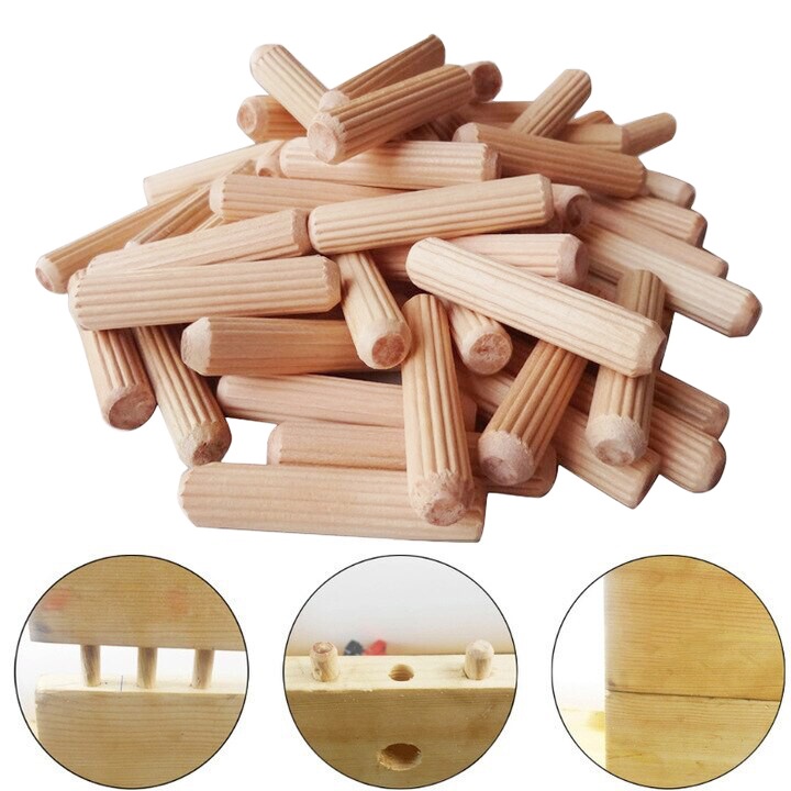 Chốt gỗ tròn ghép mộng 6 8 10mm