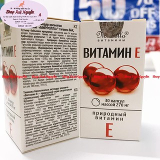 VITAMIN E ĐỎ NGA 270MG MẪU MỚI