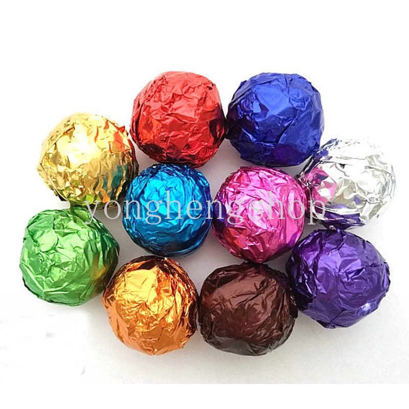 Set 100 giấy bạc gói kẹo/sô cô la trang trí tiệc cưới/giáng sinh