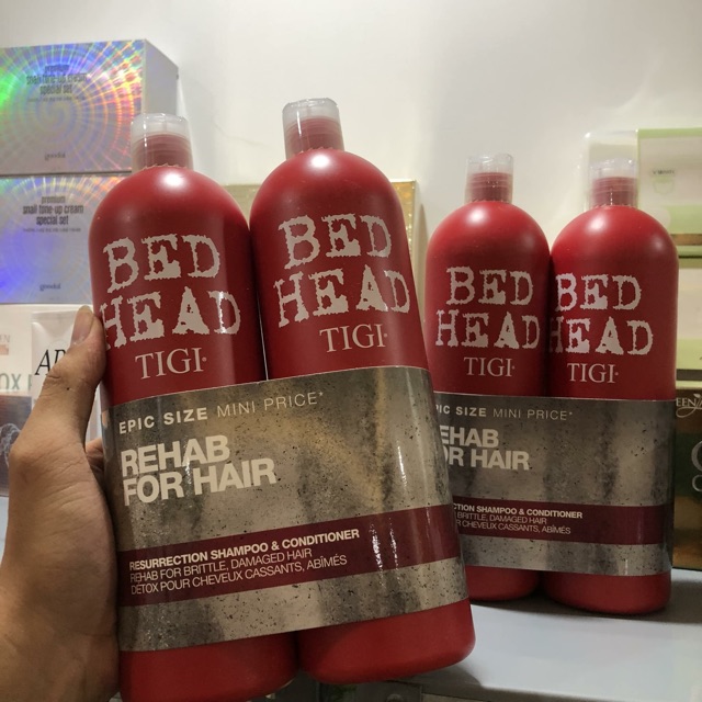 [ XÁCH TAY MỸ ] Dầu gội xả Tigi đỏ Bed Head Urban Antidotes Reurection 750ml Chính hãng