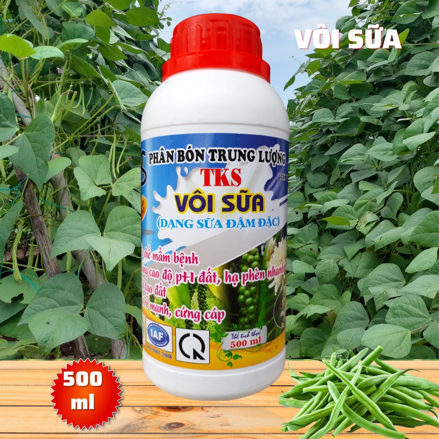 VÔI SỮA 500mL Ổn Định pH Đất, Hạ Phèn Nhanh, Kháng Khuẩn, Làm Lành Vết Bệnh