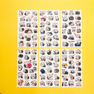 sticker pilu 6 tờ/ gói nhiều mẫu đẹp dính được stick trang trí sổ nhật kí ST05